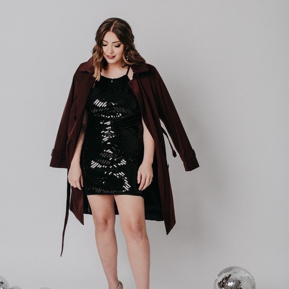 Lulu’s black sequin dress BRAND NEW with tags - Picture 8 of 15